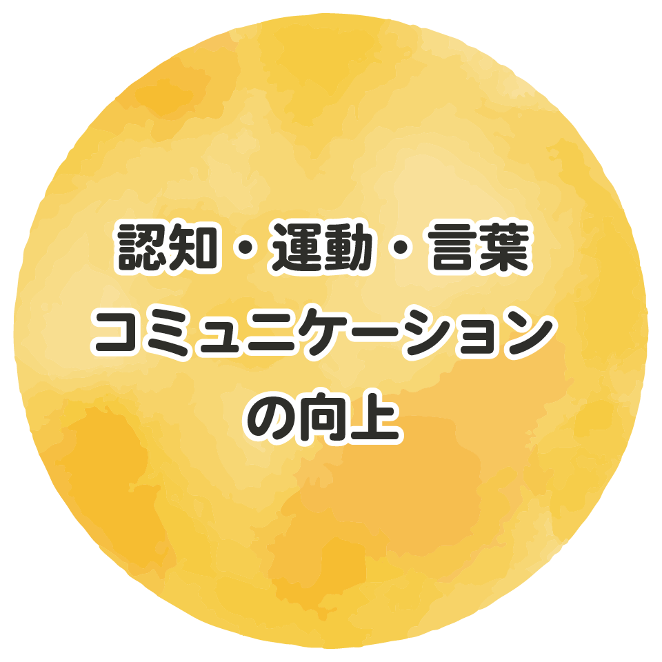 認知・運動・言葉・コミュニケーションの向上